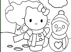 Hello Kitty Rainbow Coloring Pages / Glitter Hello Kitty Coloring pages