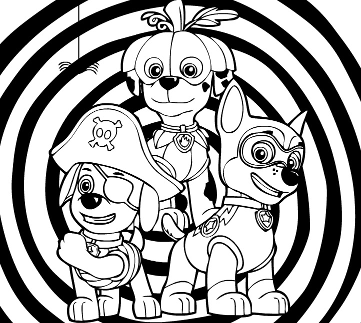 Free Halloween Coloring Pages Paw Patrol