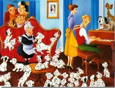 101 Dalmatians Games, 101 Dalmatians Family Puzzle, Games-kids.com