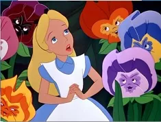 Alice in Wonderland Games, Alice Flowers Puzzle, Games-kids.com