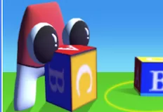 Puzzle Games, ​Alphabet Room Maze 3D, Games-kids.com