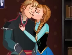 Frozen  Games, Anna and Kristoff Kissing, Games-kids.com