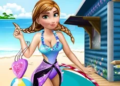 Frozen  Games, Anna Beach Salon, Games-kids.com