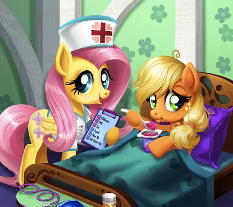My Little Pony Games, Applejack Stomach Care Doctor, Games-kids.com
