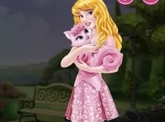Sleeping Beauty Games, Aurora Becomes a Cat Person, Games-kids.com