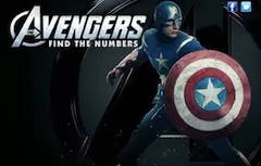 Captain America Games, Avengers Hidden Numbers, Games-kids.com