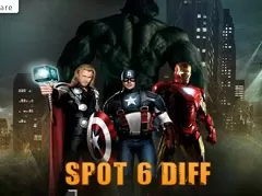 Avengers Games, Avengers Spot the Differences, Games-kids.com