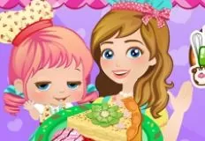 Cooking Games, Baby Alice Mom and Me Cooking Pie, Games-kids.com