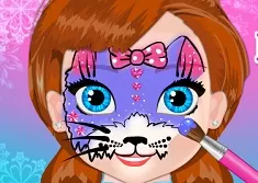 Frozen  Games, Baby Anna Face Art, Games-kids.com