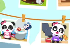 Animal Games, Baby Panda House Cleaning, Games-kids.com