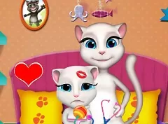 Talking Friends Games, Baby Talking Angela Care, Games-kids.com