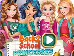 Princess Games,  Back to School Princesses Rush, Games-kids.com