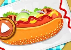Cooking Games, Bake Time Hot Dogs, Games-kids.com