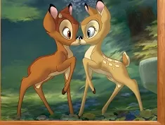 Bambi Games, Bambi and Girlfriend Puzzle, Games-kids.com