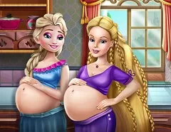 Grøn baggrund fængelsflugt marxisme Barbie And Elsa Pregnant Bff - Barbie Games