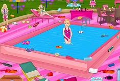 barbie pool party games