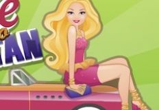 barbie games racing