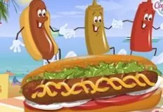 Cooking Games, Beach Dog Buddies, Games-kids.com