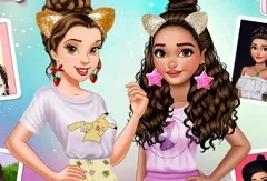 Princess Games, Belle and Moana Friendversary, Games-kids.com