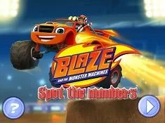 Blaze and The Monster Machines Games, Blaze and the Monster Machines Spot the Numbers , Games-kids.com