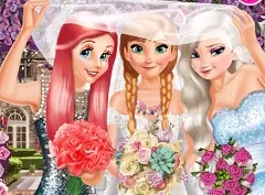 Princess Games, Bride and Bridesmaids Dress Up, Games-kids.com