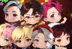 Girl Games, BTS Chibi Claw Machine, Games-kids.com