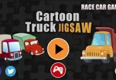 Cars Games, Cartoon Truck Jigsaw, Games-kids.com