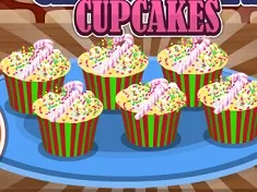 Cooking Games, Christmas Candy Cane Cupcakes, Games-kids.com