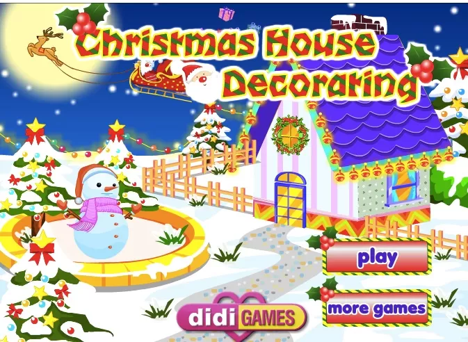 Christmas Games, Christmas House Decoration, Games-kids.com