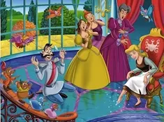 Cinderella Games, Cinderella and Family Puzzle, Games-kids.com