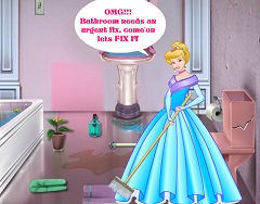 cinderella cleaning bathroom cinderella games cinderella cleaning
