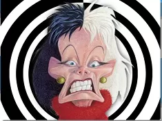 101 Dalmatians Games, Cruella de Vil Cartoon Puzzle, Games-kids.com