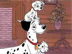 101 Dalmatians Games, Dalmatians Family Puzzle, Games-kids.com