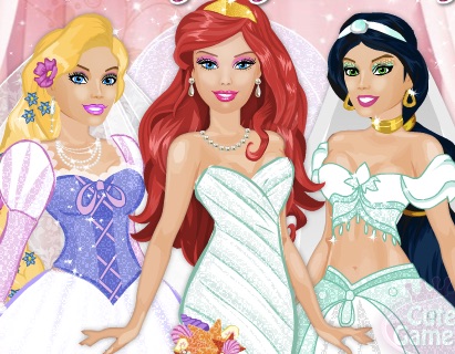 disney princess wedding dresses - beauty and the beast games