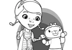Doc McStuffin Games, Doc McStuffin and Lambie Coloring, Games-kids.com