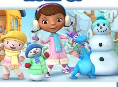 Doc McStuffin Games, Doc McStuffin Snowman Roll-up, Games-kids.com