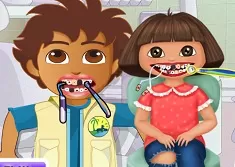 Dora Games, Dora and Diego at the Dentist, Games-kids.com