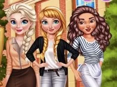 Princess Games, Elsa and Anna and Moana College Time, Games-kids.com