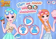 Frozen  Games, Elsa and Anna Diy Sunglasses, Games-kids.com