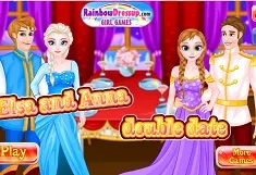 Frozen  Games, Elsa and Anna Double Date, Games-kids.com