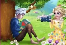 Frozen  Games, Elsa and Jack Love First Encounter, Games-kids.com