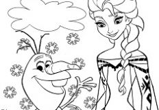 Elsa And Olaf Coloring - Frozen Games