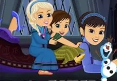 Frozen  Games, Elsa Anna and their Mom, Games-kids.com