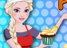 Frozen  Games, Elsa Cooking Ginger Pumpkin Cupcakes, Games-kids.com