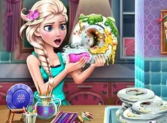Frozen  Games, Elsa Dish Washing Real Life, Games-kids.com