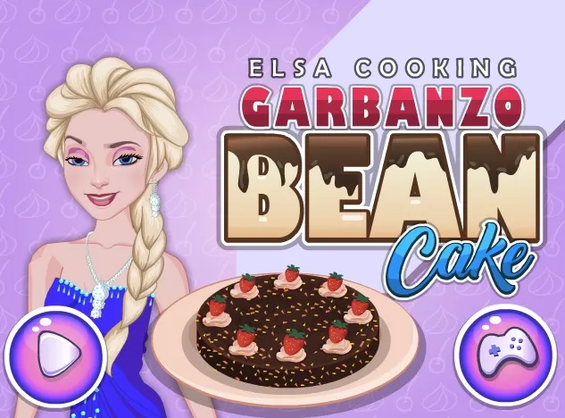 Frozen  Games, Elsa Frozen Garbanzo Bean Cake, Games-kids.com