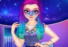 Frozen  Games, Elsa Galaxy Makeup, Games-kids.com