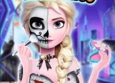 Frozen  Games, Elsa Halloween Party Tattoo, Games-kids.com