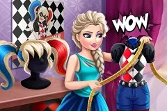 Frozen  Games, Elsa Harley Quinn Cosplay, Games-kids.com