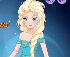 Frozen  Games, Elsa Manga Fashion Dress, Games-kids.com